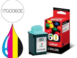 Cartouche lexmark jet d'encre 17g0060e 3 couleurs cyan magenta jaune