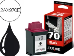 Cartouche lexmark jet d'encre 12ax970e couleur noir haute capacité 600p