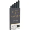 Cartouche parker quink longue encre noire étui 5 unités