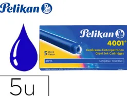 Cartouche pelikan longue standard encre bleue effaçable étui 5 unités