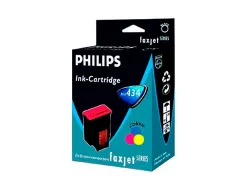 Cartouche philips jet d'encre pfa434 3 couleurs cyan magenta jaune 150p