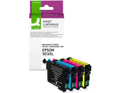 Cartouche q-connect jet d'encre compatible epson 503xl couleur noir/cyan/magenta/jaune pack