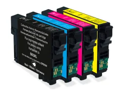 Cartouche q-connect jet d'encre compatible epson 503xl couleur noir/cyan/magenta/jaune pack