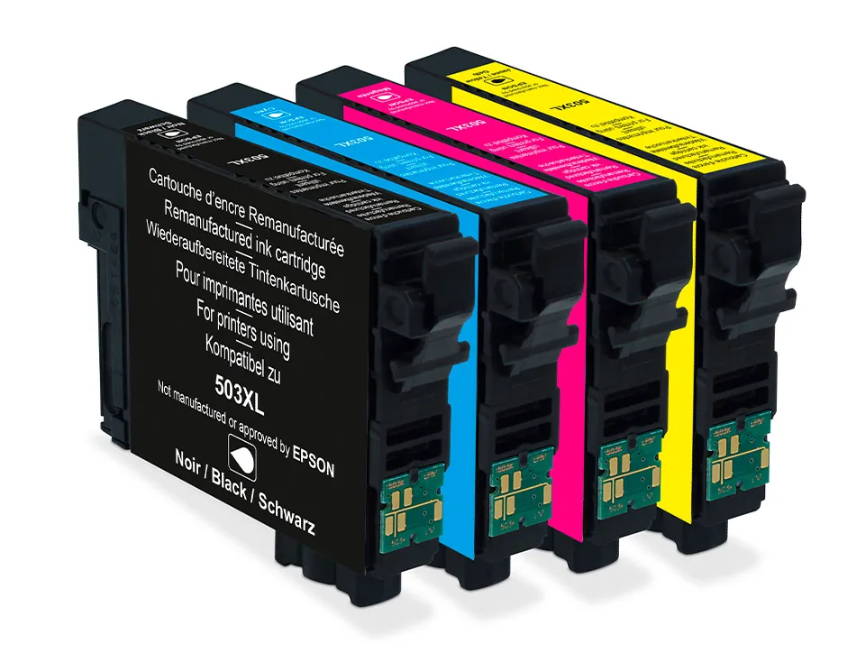 Cartouche q-connect jet d'encre compatible epson 503xl couleur noir/cyan/magenta/jaune pack