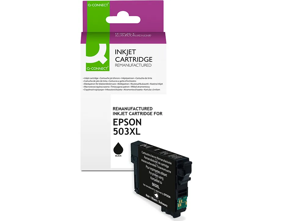 Cartouche q-connect jet d'encre compatible epson 503xl 900p couleur noir