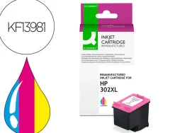 Cartouche q-connect jet d'encre compatible hp 302xl 400p couleur cyan/magenta/jaune