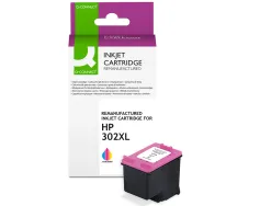 Cartouche q-connect jet d'encre compatible hp 302xl 400p couleur cyan/magenta/jaune