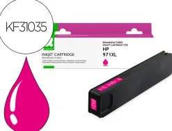 Cartouche q-connect jet d'encre compatible hp971xl 7200p coloris magenta