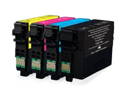 Cartouche q-connect jet d'encre compatible epson 34xl couleur noir/cyan/magenta/jaune pack