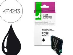 Cartouche q-connect jet d'encre compatible epson 604xl 700p couleur noir