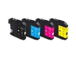 Cartouche q-connect jet d'encre compatible brother lc223 coloris noir/cyan/magenta/jaune pack