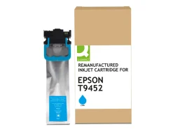 Cartouche q-connect jet d'encre compatible epson t945 6800p coloris cyan