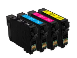 Cartouche q-connect jet d'encre compatible epson 16xl couleur noir/cyan/magenta/jaune pack