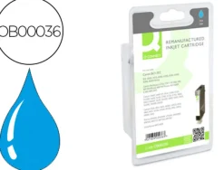 Cartouche q-connect jet d'encre compatible imprimantes canon bci3ec couleur cyan