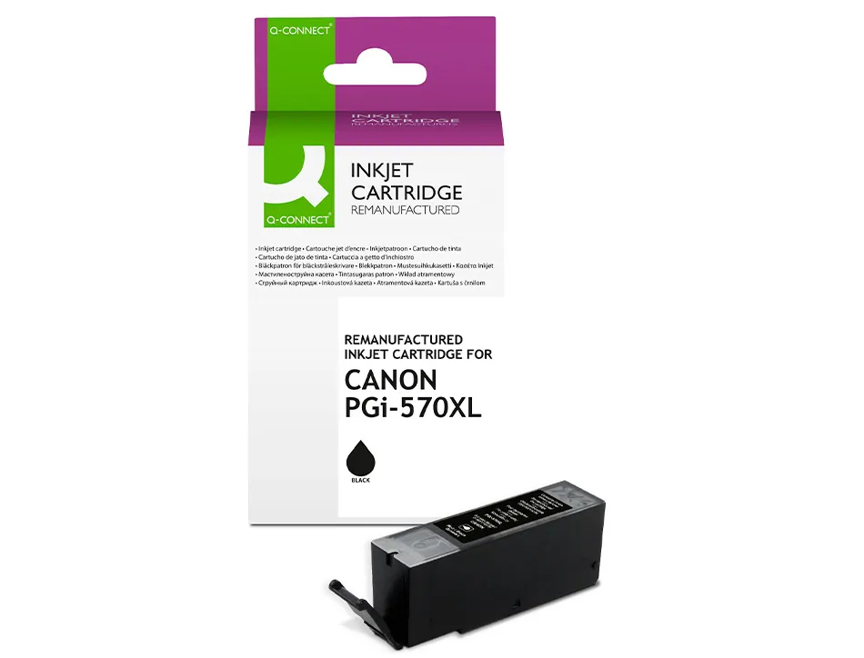 Cartouche q-connect jet d'encre compatible canon pgi-570xl 700p couleur noir