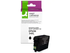 Cartouche q-connect jet d'encre compatible epson 34xl 1100p couleur noir