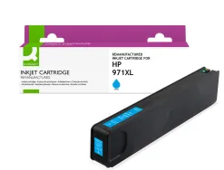 Cartouche q-connect jet d'encre compatible hp971xl 7200p coloris cyan