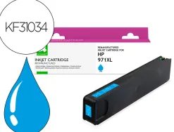 Cartouche q-connect jet d'encre compatible hp971xl 7200p coloris cyan