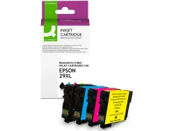 Cartouche q-connect jet d'encre compatible epson 29xl couleur noir/cyan/magenta/jaune pack