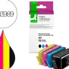 Cartouche q-connect jet d'encre compatible hp 903xl 850-970p couleur noir/cyan/magenta/jaune pack