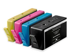 Cartouche q-connect jet d'encre compatible hp 903xl 850-970p couleur noir/cyan/magenta/jaune pack