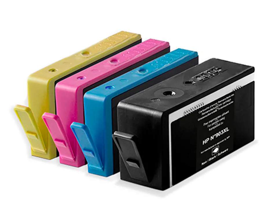 Cartouche q-connect jet d'encre compatible hp 903xl 850-970p couleur noir/cyan/magenta/jaune pack