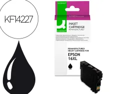 Cartouche q-connect jet d'encre compatible epson 16xl 500p couleur noir