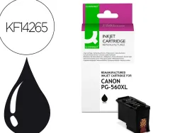 Cartouche q-connect jet d'encre compatible canon pg-560xl 750p couleur noir