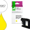 Cartouche q-connect jet d'encre compatible brother lc123 1000p coloris jaune