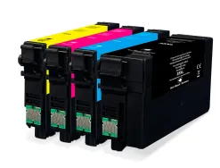 Cartouche q-connect jet d'encre compatible epson 35xl couleur noir/cyan/magenta/jaune pack