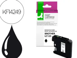Cartouche q-connect jet d'encre compatible brother lc123 700p couleur noir