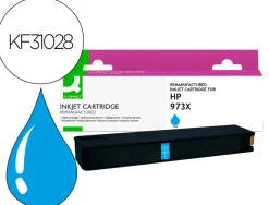 Cartouche q-connect jet d'encre compatible hp973x 8500p coloris cyan