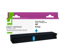 Cartouche q-connect jet d'encre compatible hp973x 8500p coloris cyan