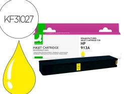 Cartouche q-connect jet d'encre compatible hp913a 3200p coloris jaune