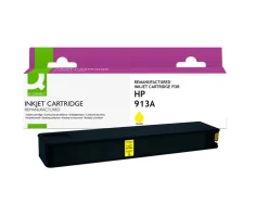 Cartouche q-connect jet d'encre compatible hp913a 3200p coloris jaune
