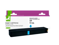 Cartouche q-connect jet d'encre compatible hp913a 3200p coloris cyan