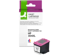 Cartouche q-connect jet d'encre compatible hp 304xl 450p couleur cyan/magenta/jaune