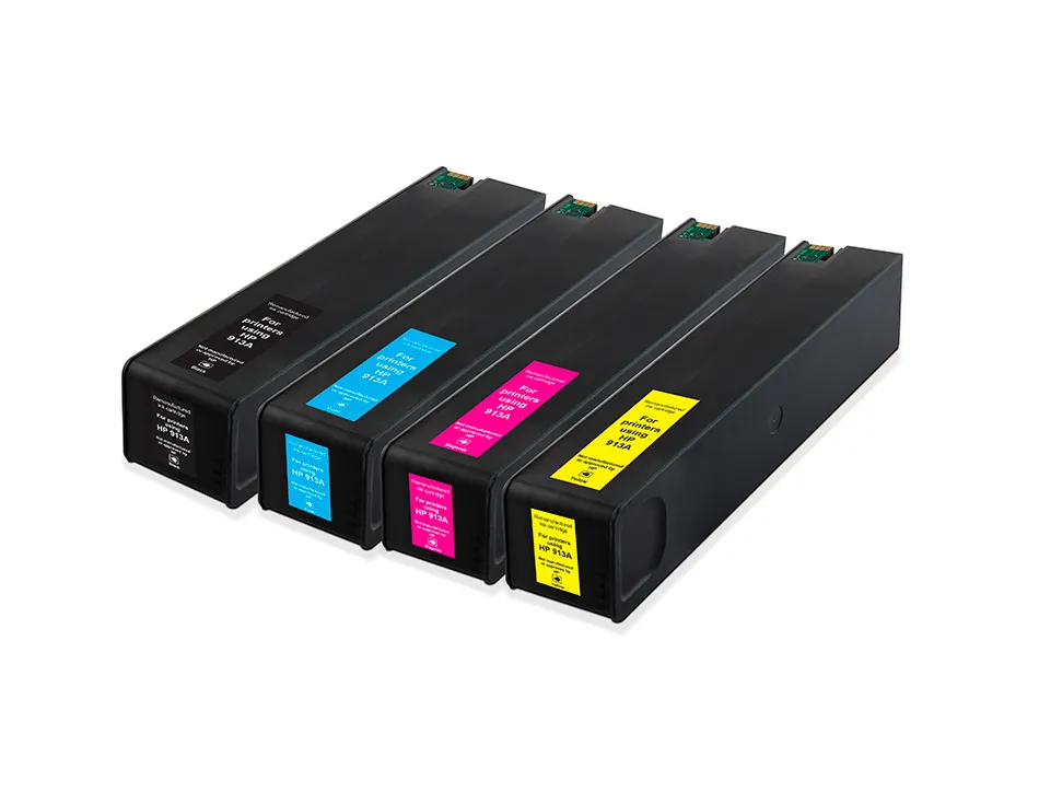 Cartouche q-connect jet d'encre compatible hp 913a coloris noir/cyan/magenta/jaune pack