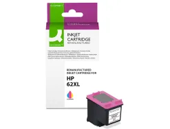 Cartouche q-connect jet d'encre compatible hp 62xl 400p couleur cyan/magenta/jaune