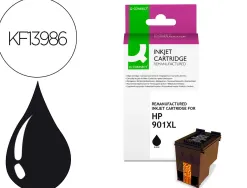 Cartouche q-connect jet d'encre compatible hp 901xl hc 760p couleur noir