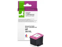 Cartouche q-connect jet d'encre compatible hp 301xl 340p couleur cyan/magenta/jaune