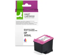 Cartouche q-connect jet d'encre compatible hp 305xl 350p couleur cyan/magenta/jaune