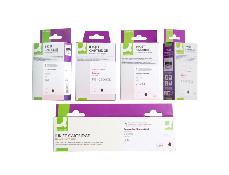 Cartouche q-connect jet d'encre compatible epson t945 6800p coloris jaune