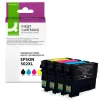Cartouche q-connect jet d'encre compatible epson 502xl couleur noir/cyan/magenta/jaune pack