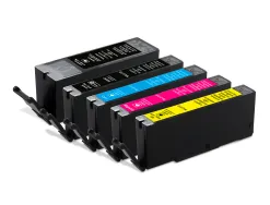 Cartouche q-connect jet d'encre compatible canon pgi-570xl-571xl couleur noir x2/cyan/magenta/jaune pack 5