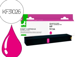 Cartouche q-connect jet d'encre compatible hp913a 3200p coloris magenta