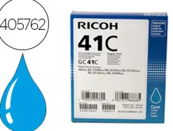Cartouche ricoh gc41 jet d'encre 405762 pour sg3100/3110/7100 couleur cyan haute capacité 2200p