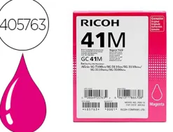 Cartouche ricoh gc41 jet d'encre 405763 pour sg3100/3110/7100 couleur magenta haute capacité 2200p