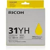 Cartouche ricoh gc31yh pour gxe 5550/gxe 7700n couleur jaune 4000p