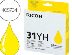 Cartouche ricoh gc31yh pour gxe 5550/gxe 7700n couleur jaune 4000p